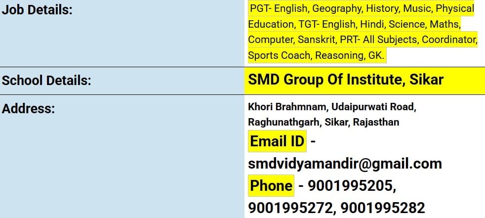 School Jobs at  PM SHRI Kendriya Vidyalaya, Jamtara, Jharkhand ,  Jamtara